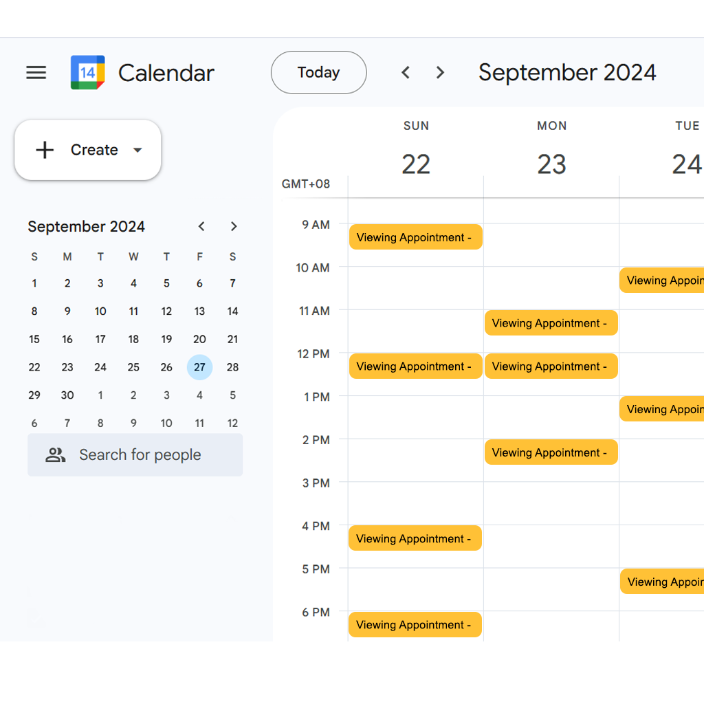 AI Chatbot auto booking calendar